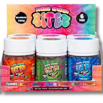 double stacked bitez gummies 10,000mg jarz delta 8 + delta 9 + thcp variety 6 pack double stacked bitez gummies 10,000mg jarz delta 8 + delta 9 + thcp variety 6 pack
