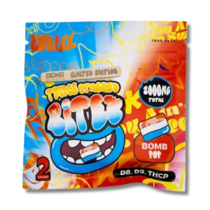 bitez triple stacked 2,000mg gummies bomb pop limited edition