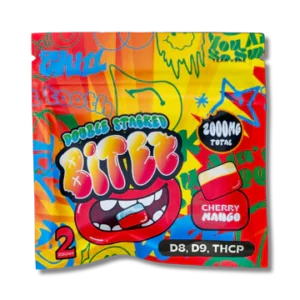 bitez delta 8 + delta 9 + thcp 2000mg gummies cherry mango