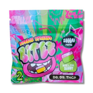 bitez delta 8 + delta 9 + thcp 2000mg gummies melon berry