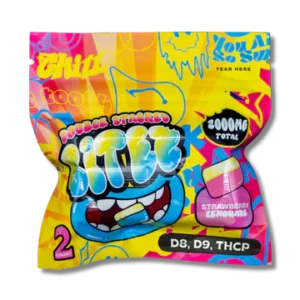 bitez delta 8 + delta 9 + thcp 2000mg gummies strawberry lemonade