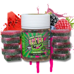 bitez gummies 10,000mg jarz delta 8 + delta 9 + thcp melon berry